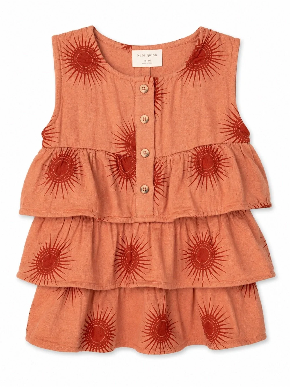 Kate Quinn Organic Cotton Sun Print Ruffle One Piece